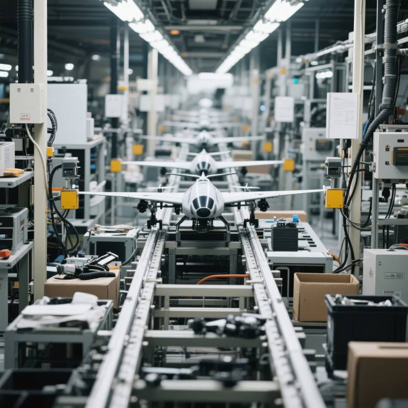 飞机生产线图片