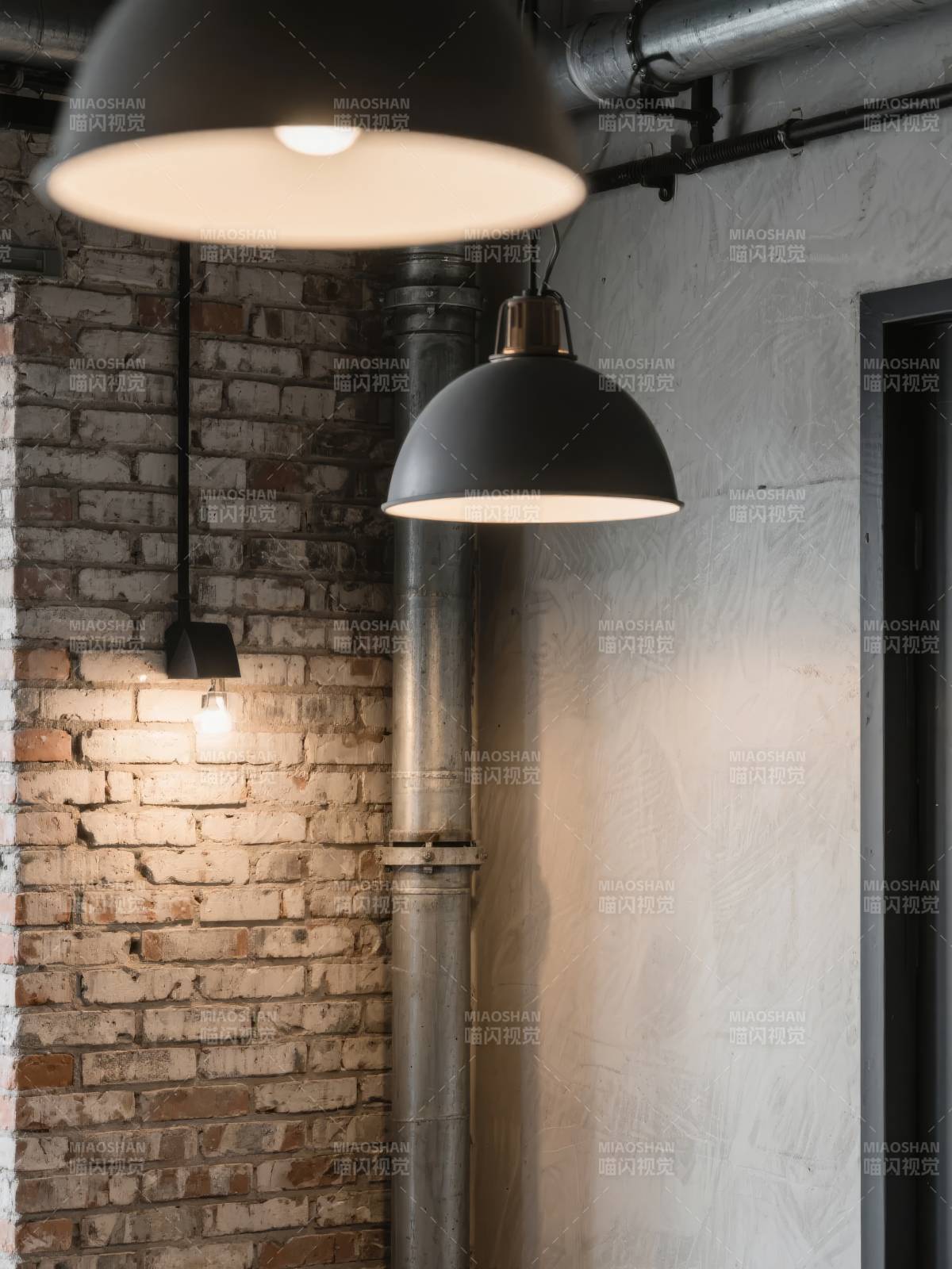 工业风吊灯照明图片