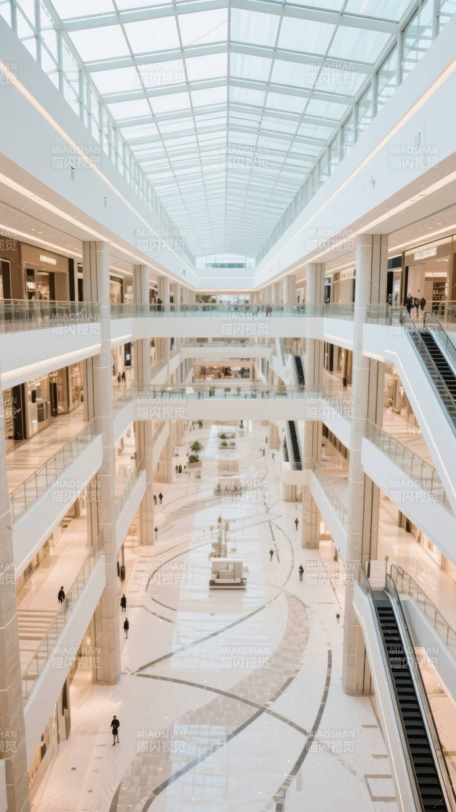 现代商场内部景观图片