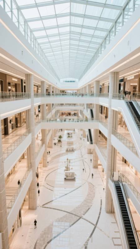 现代商场内部景观图片