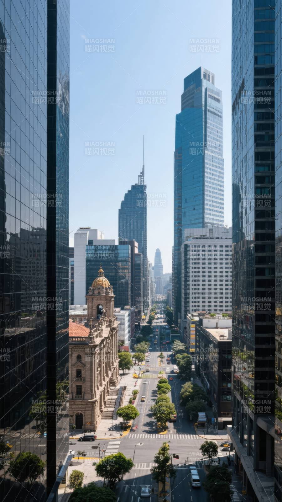 城市天际线图片