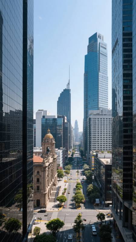 城市天际线图片