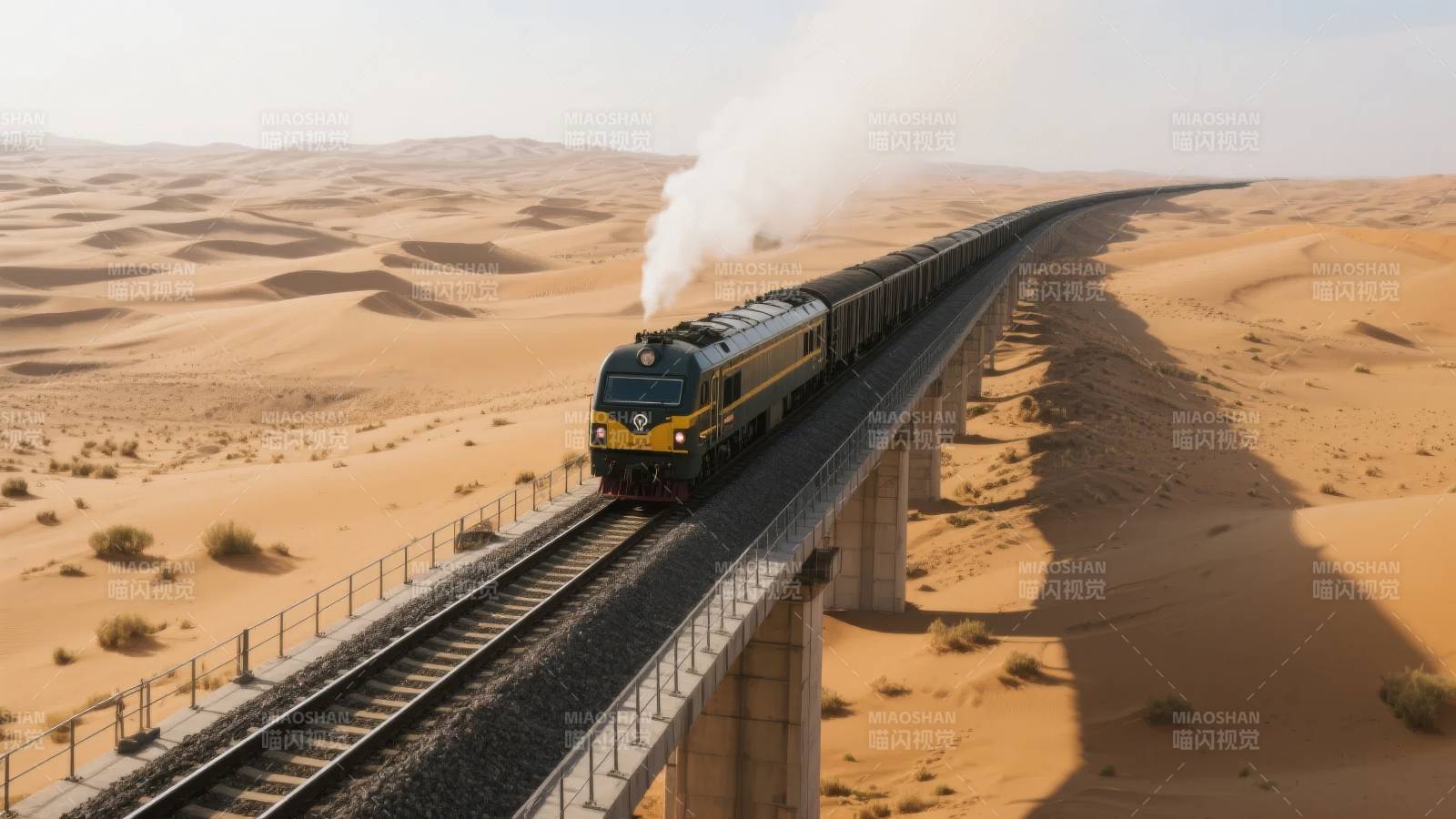 沙漠铁龙驰骋图片