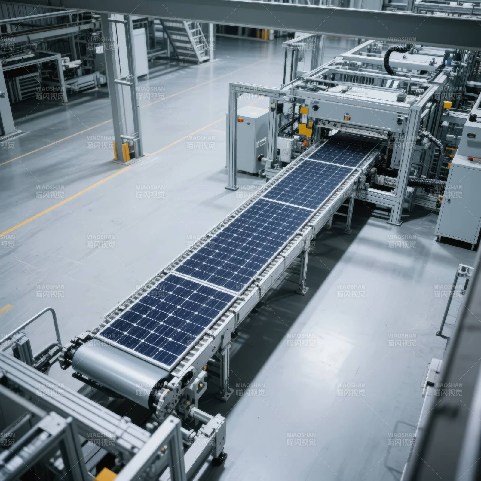 太阳能板生产线图片