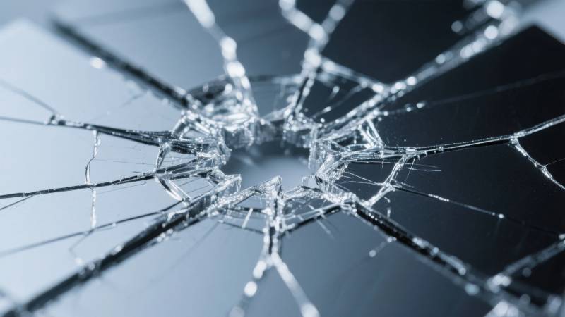 破碎的玻璃图片