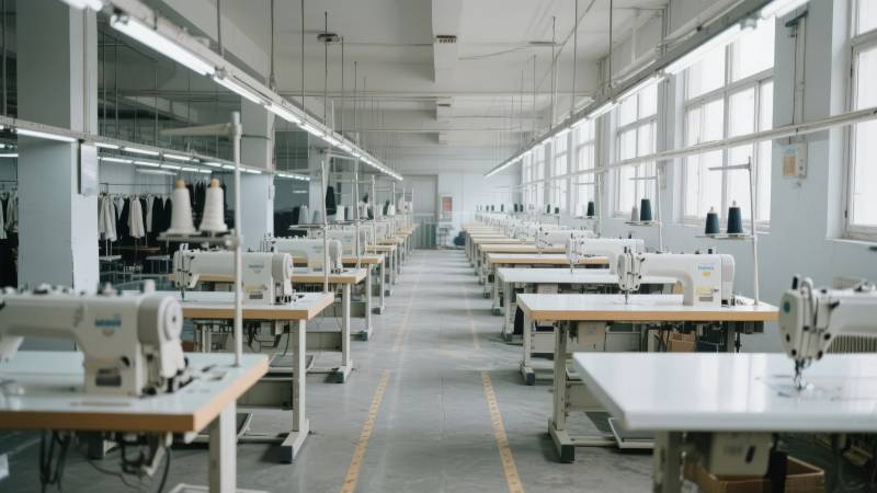 现代化缝纫车间图片