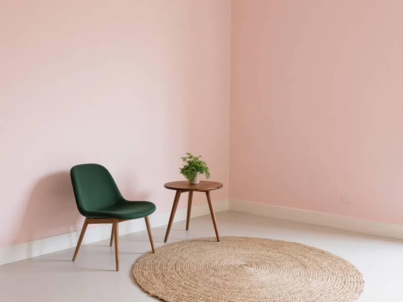 简约角落绿意盎然图片