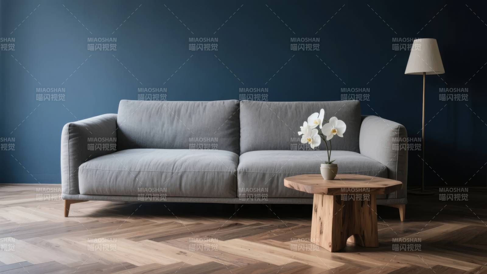 简约客厅沙发布置图片