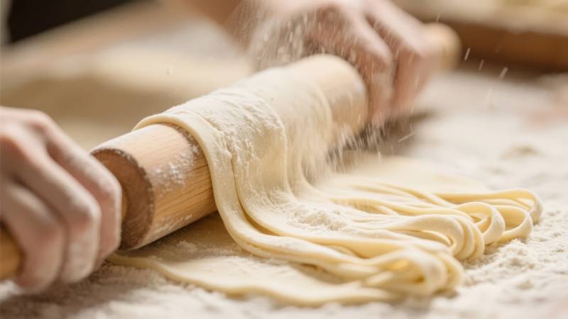 擀面制面团图片