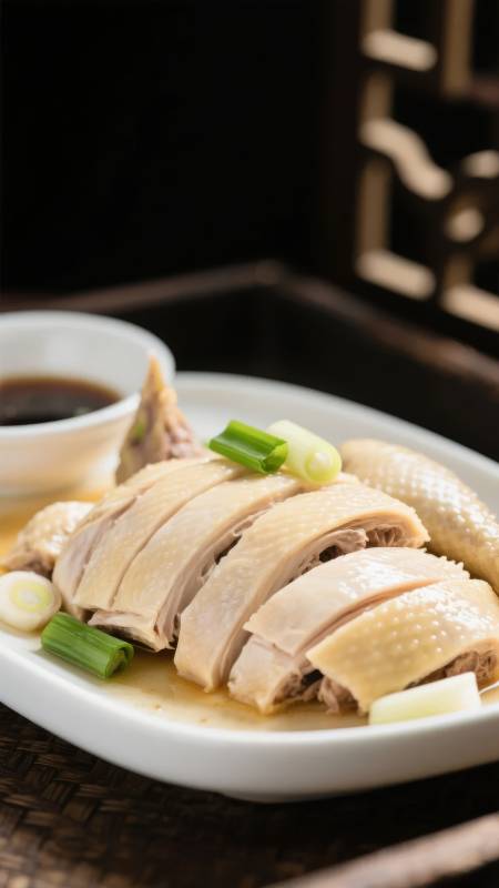 白切鸡配蘸料图片
