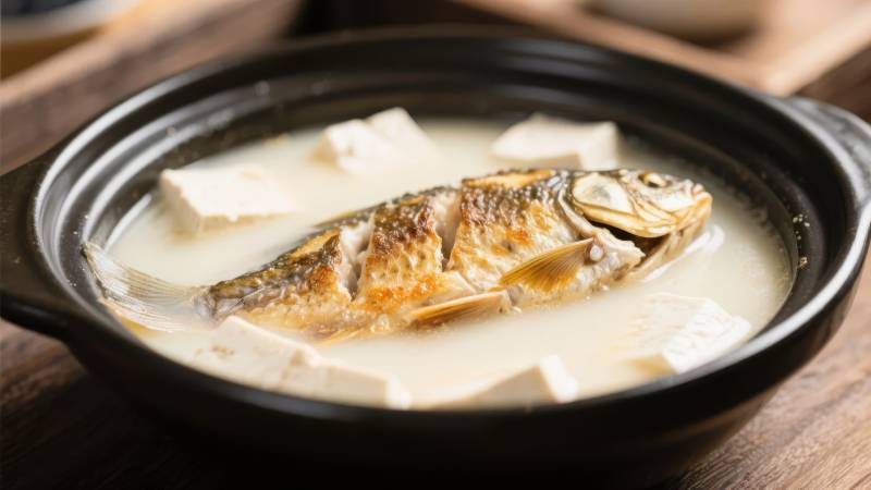 鱼头豆腐汤图片