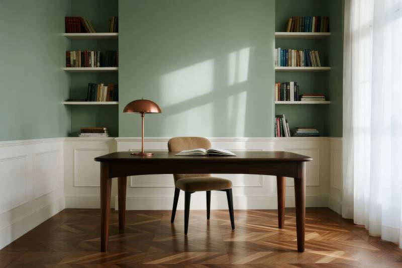 静谧书房一角图片