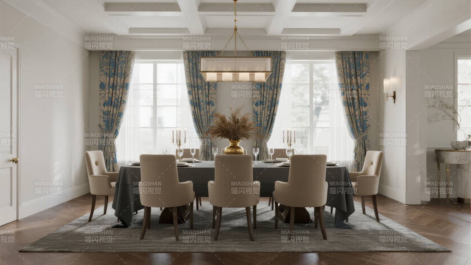 典雅餐厅布置图片