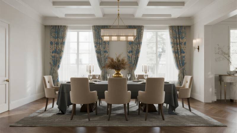 典雅餐厅布置图片