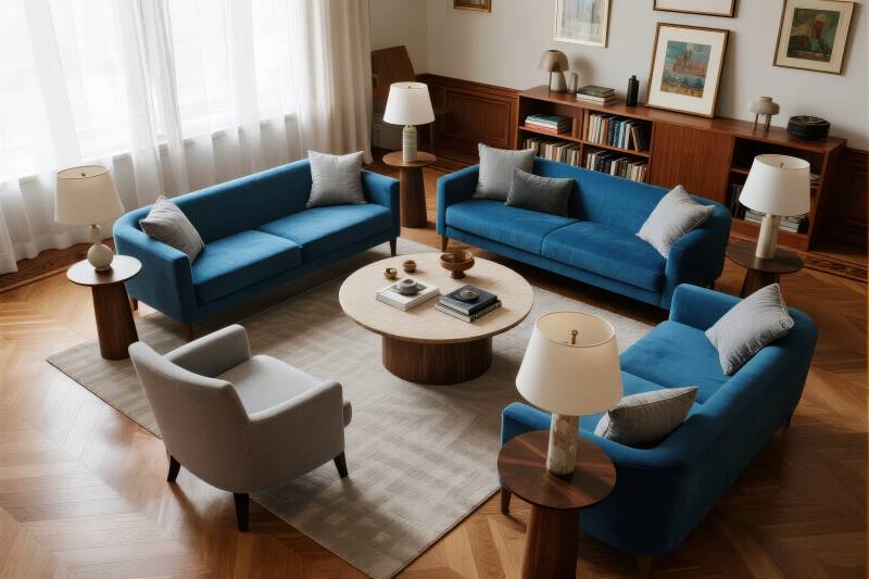 现代客厅布置图片