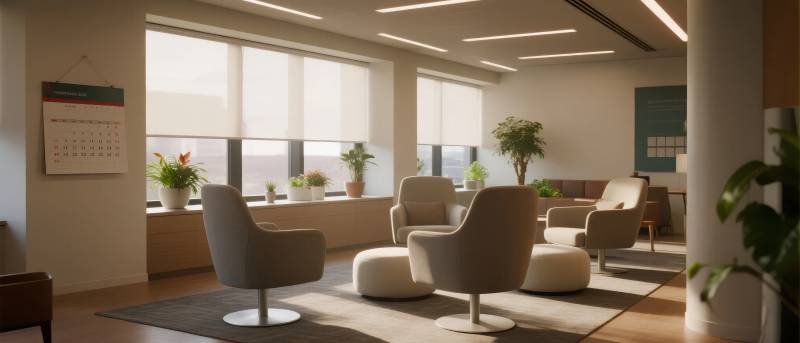 现代简约办公室图片