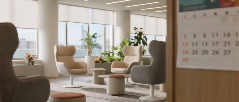 现代办公休息区图片