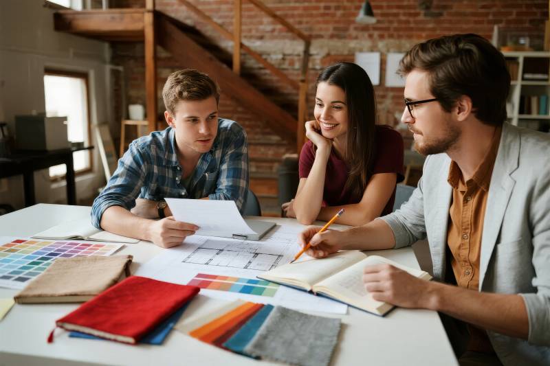 团队协作设计讨论图片