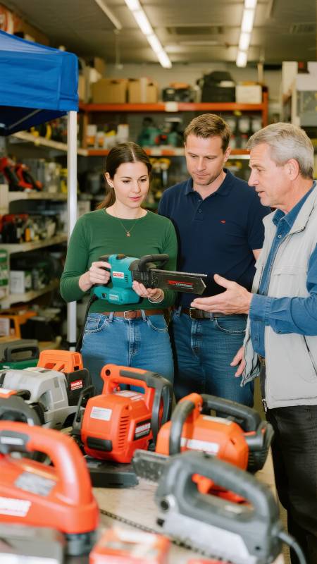 选购电锯现场指导图片