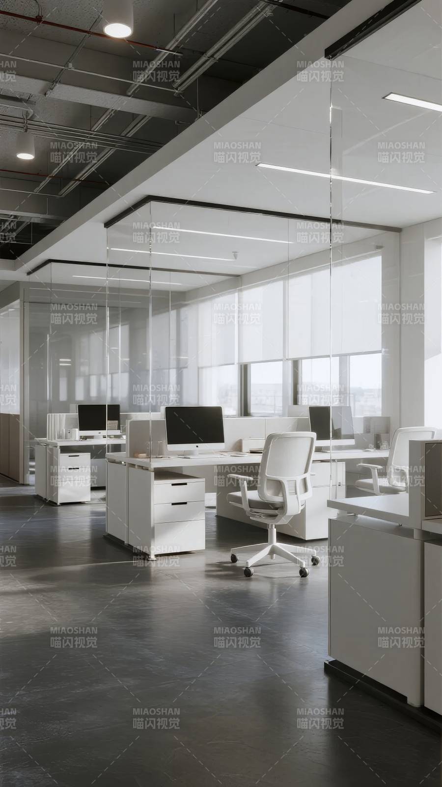 现代简约办公空间图片