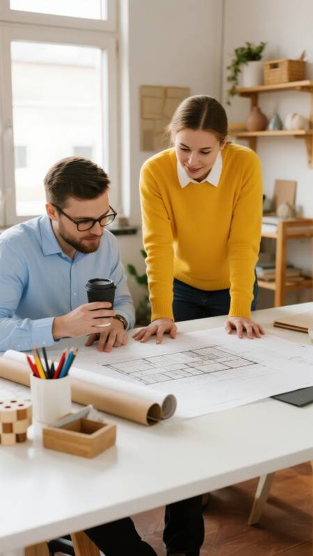 设计师共绘图纸图片