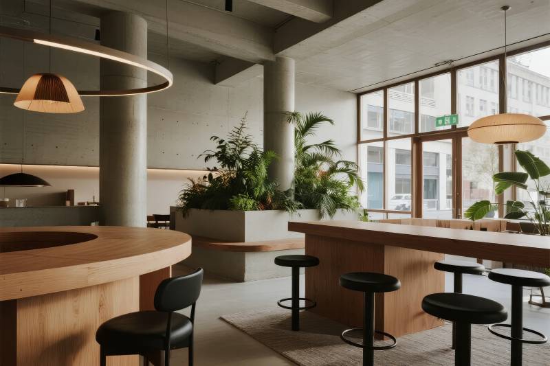 现代简约咖啡厅图片