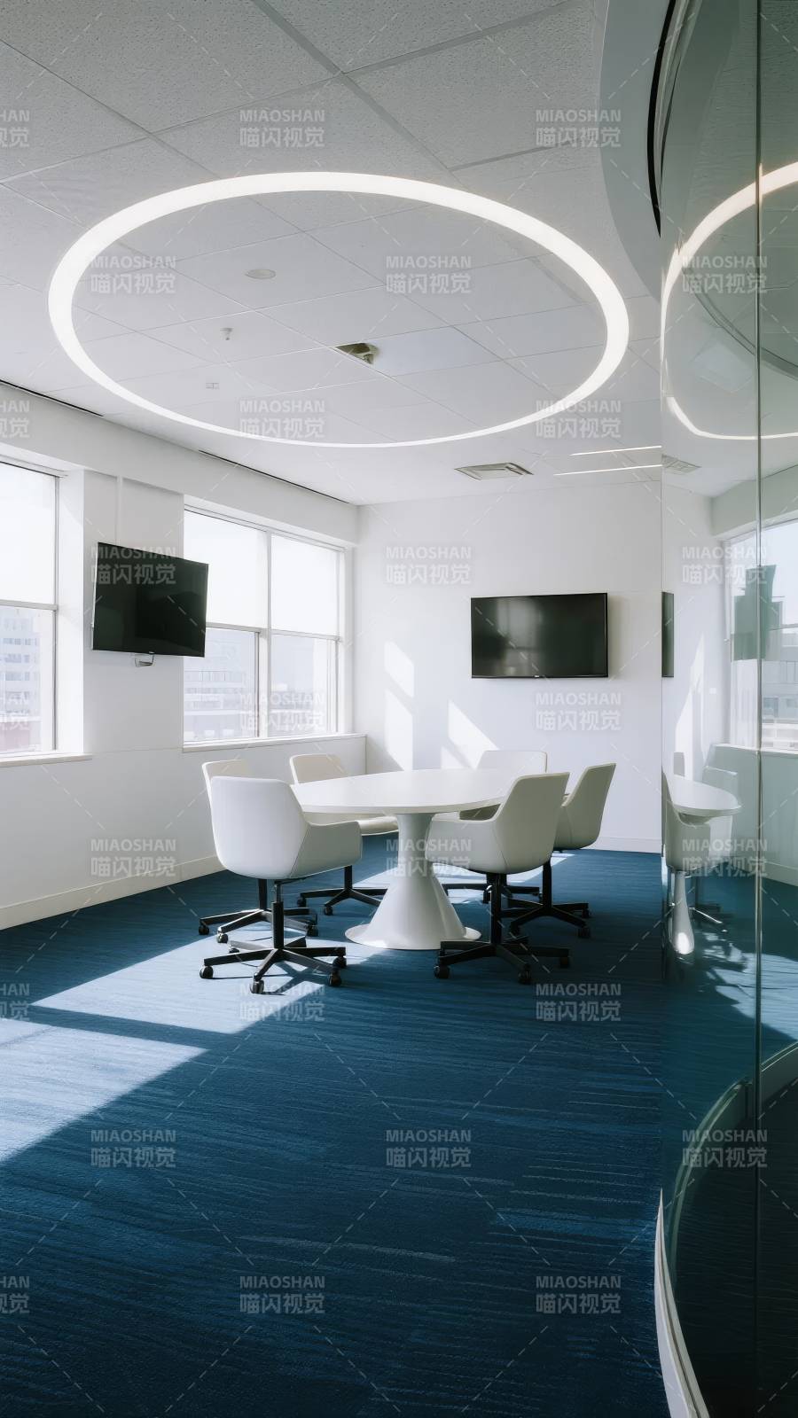 现代简约会议室图片