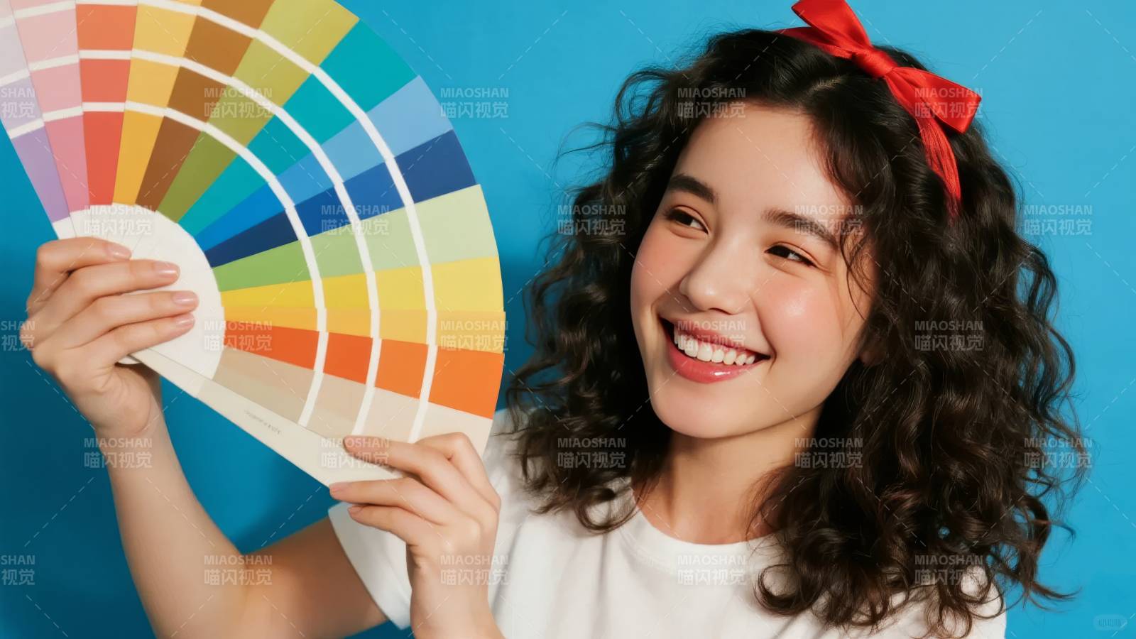 色彩缤纷的微笑图片