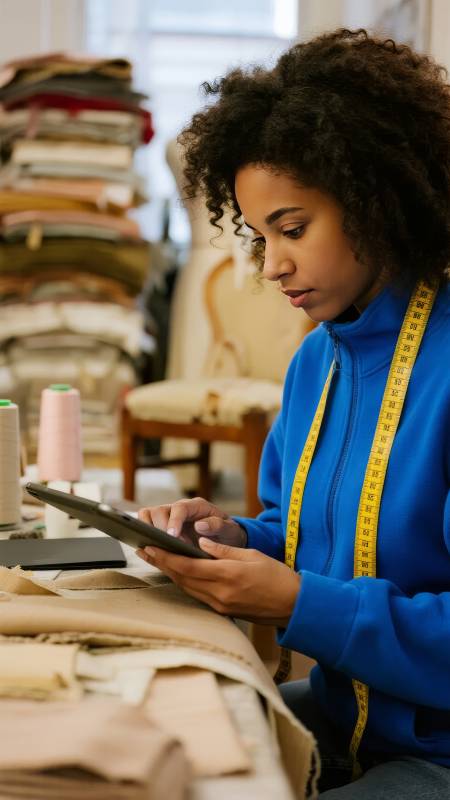 设计师专注工作图片