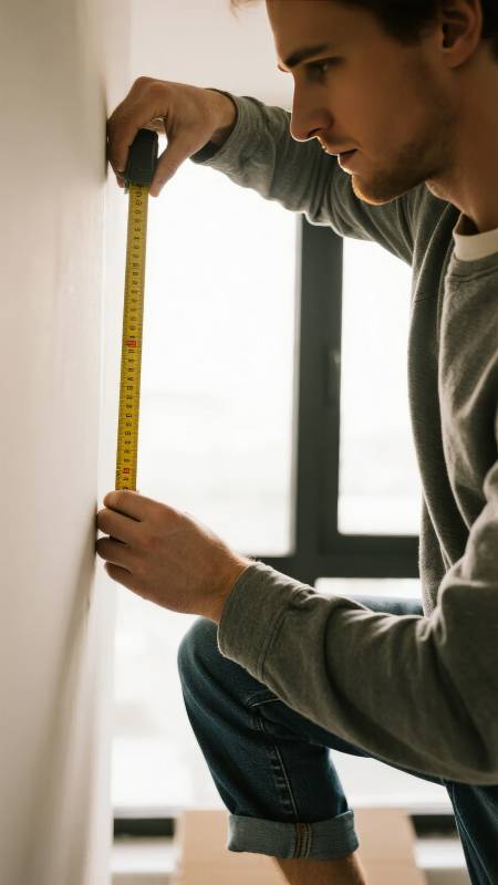 测量墙面尺寸图片