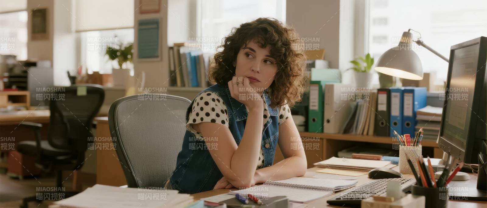 办公室里的沉思时刻图片