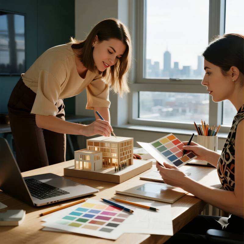 建筑模型设计协作图片