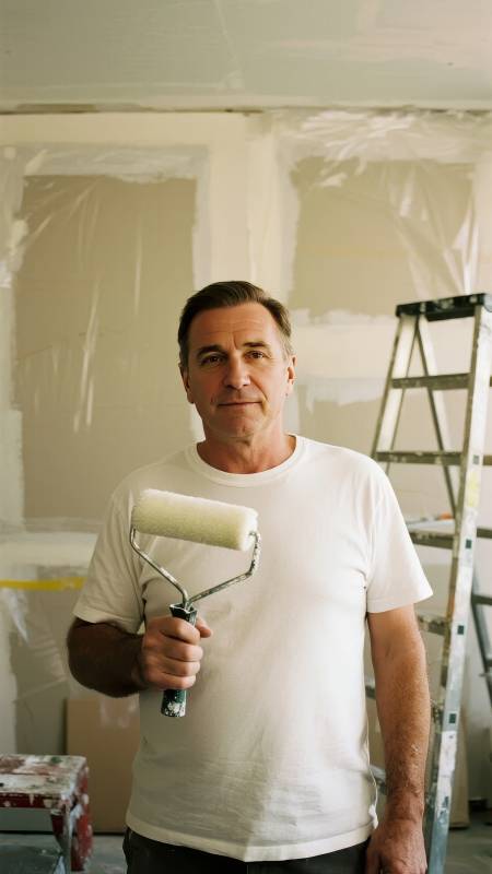 装修中的男人图片