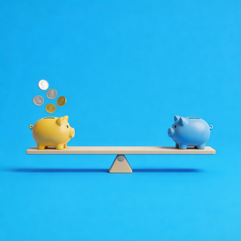 存钱平衡艺术图片