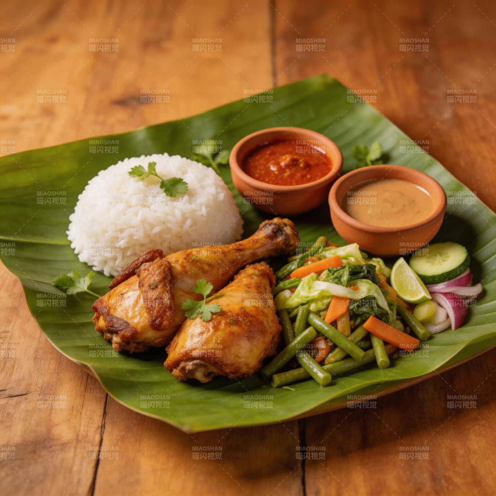 泰式鸡腿饭图片