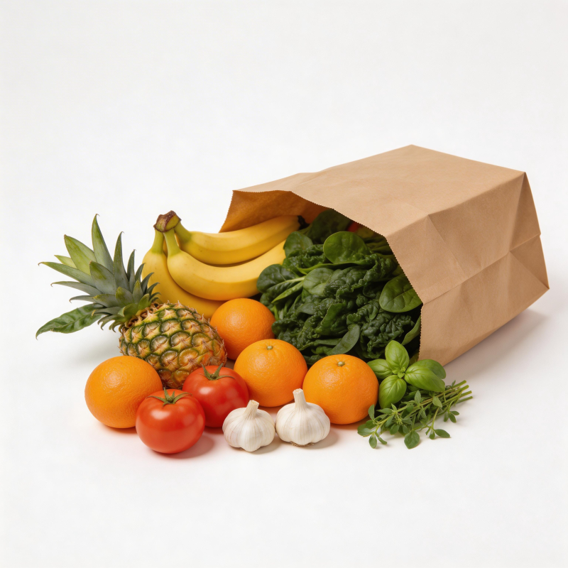 新鲜蔬果满袋香图片