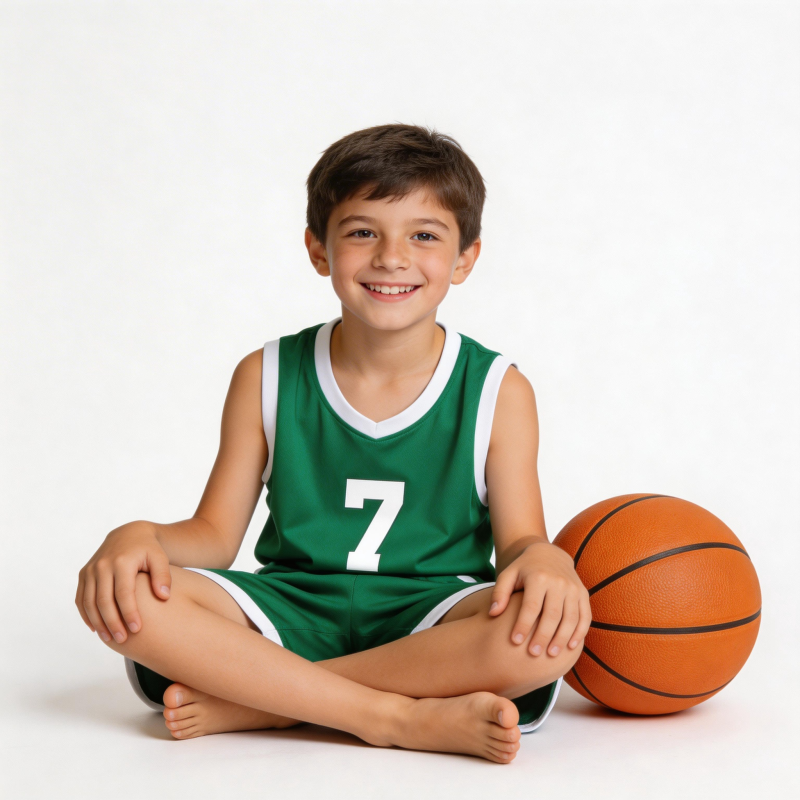 小球员与篮球图片