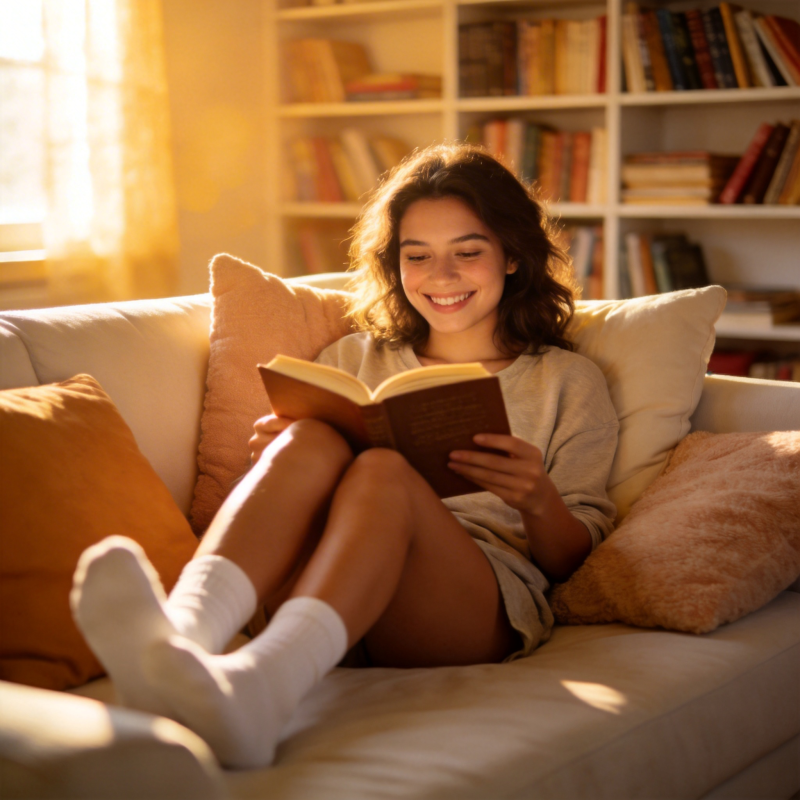 阳光下的阅读时光图片