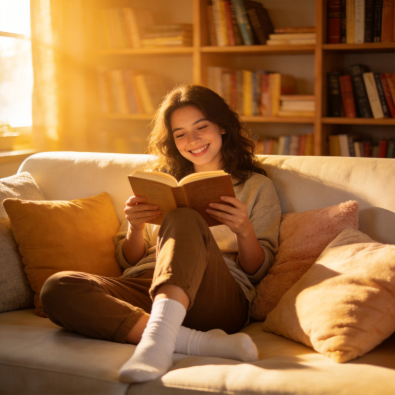 阳光下的阅读时光图片