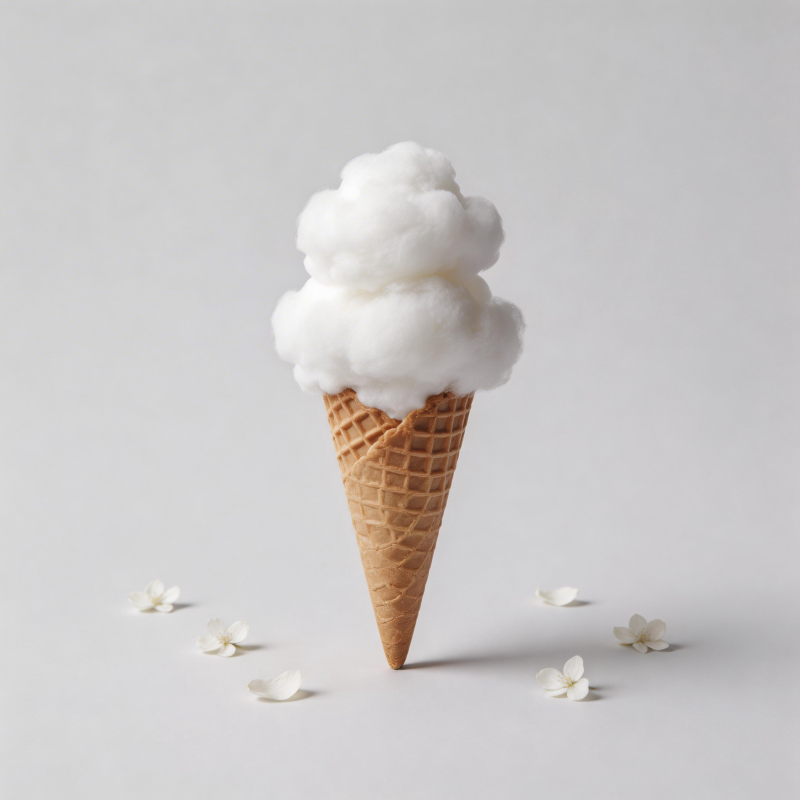 云朵冰淇淋图片