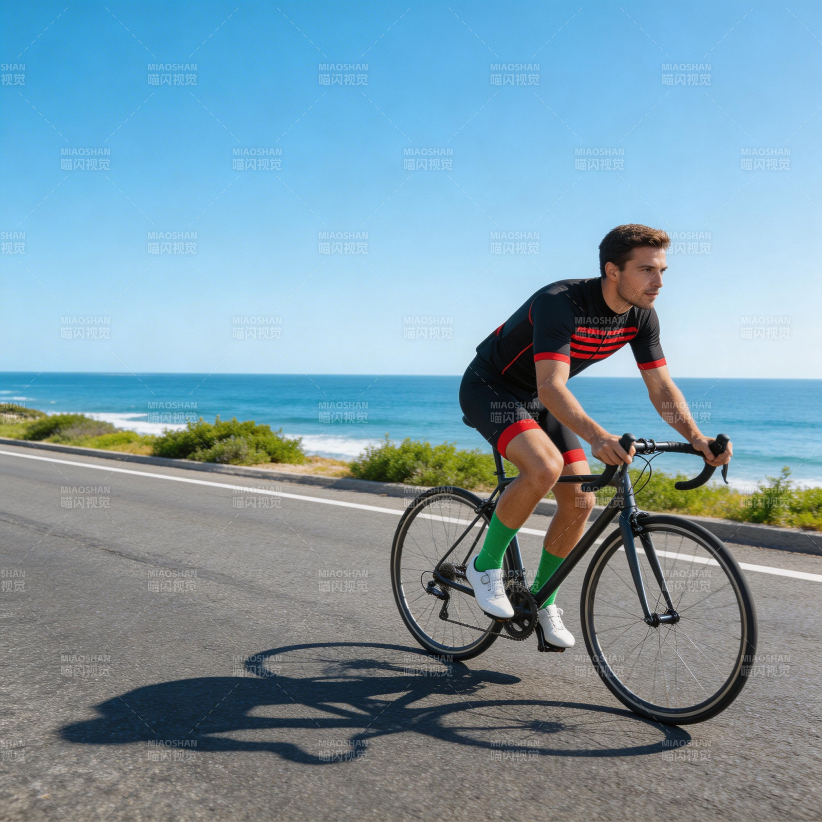 海边骑行 畅享自由图片