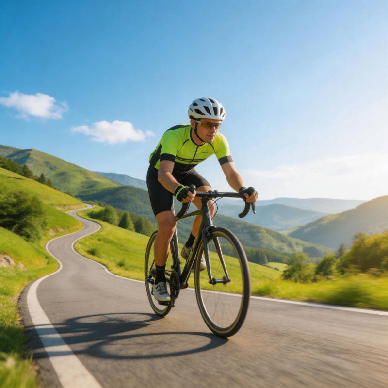 山间骑行 畅享自然图片