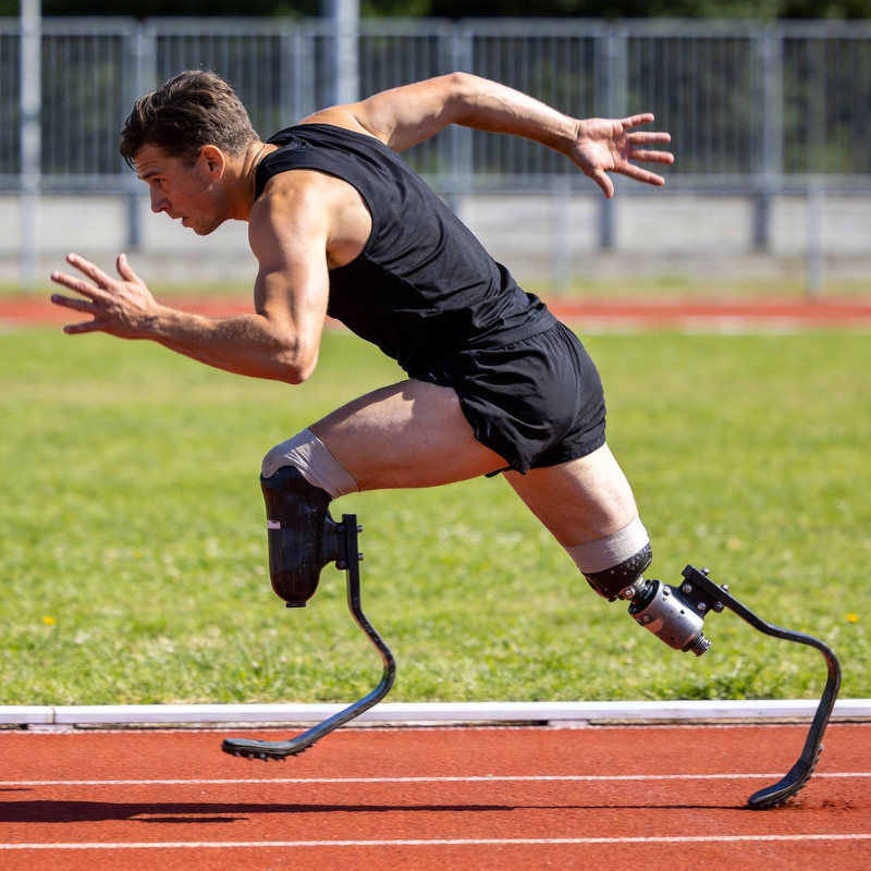 残奥运动员冲刺瞬间图片