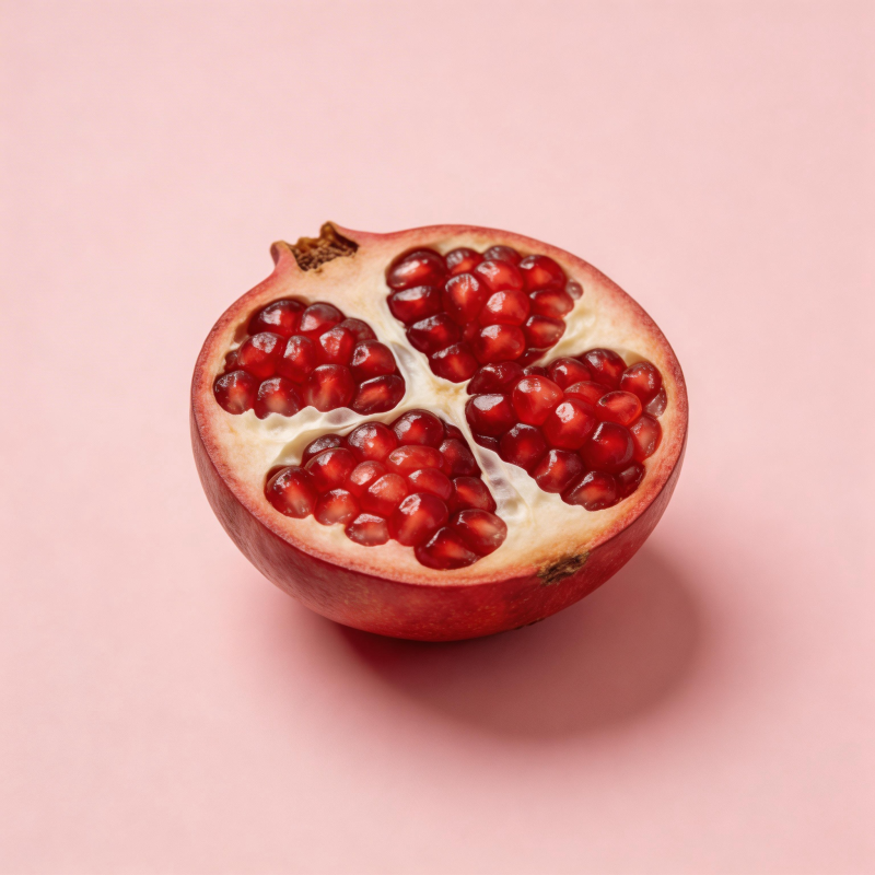 石榴切面 晶莹剔透图片