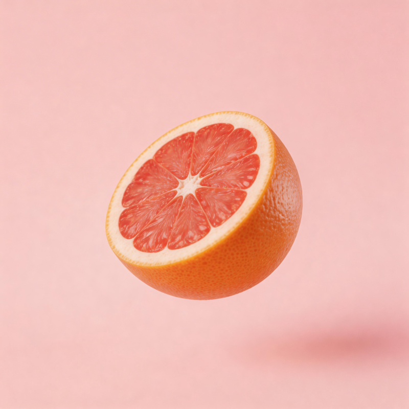 悬浮的葡萄柚图片