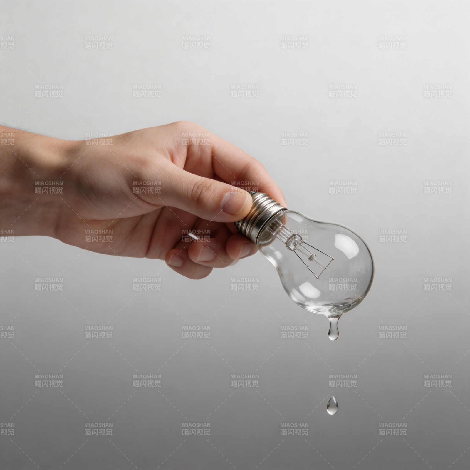 灯泡滴水图片
