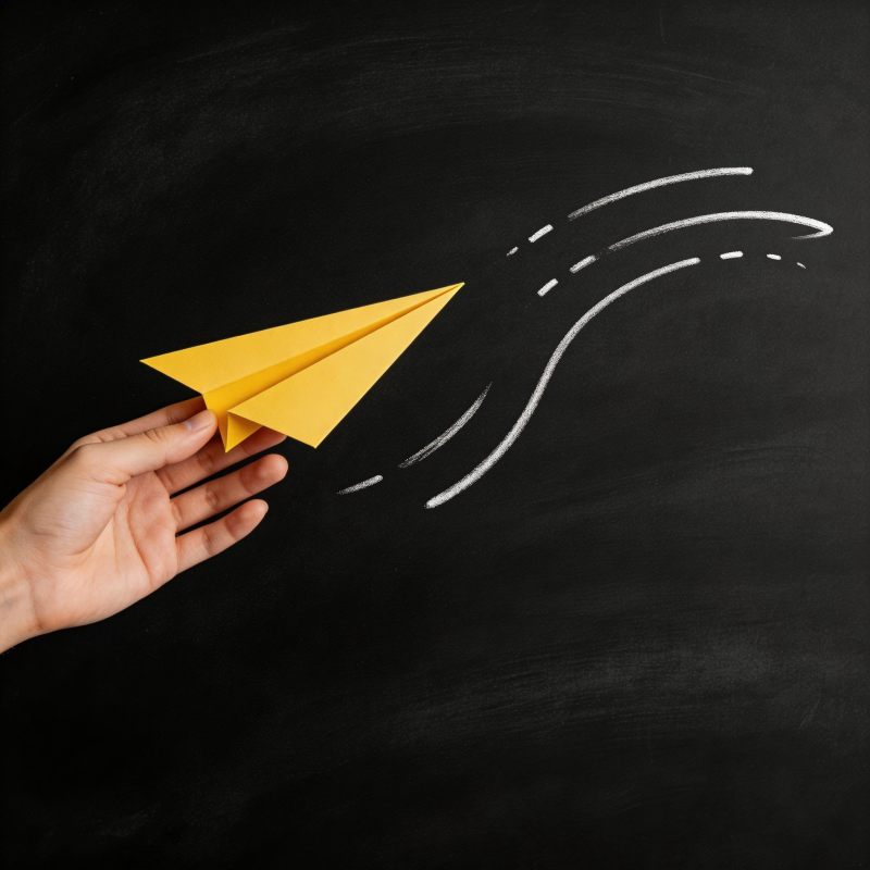 纸飞机飞向远方图片