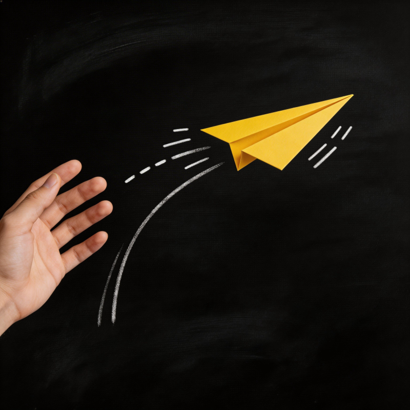 纸飞机飞向远方图片