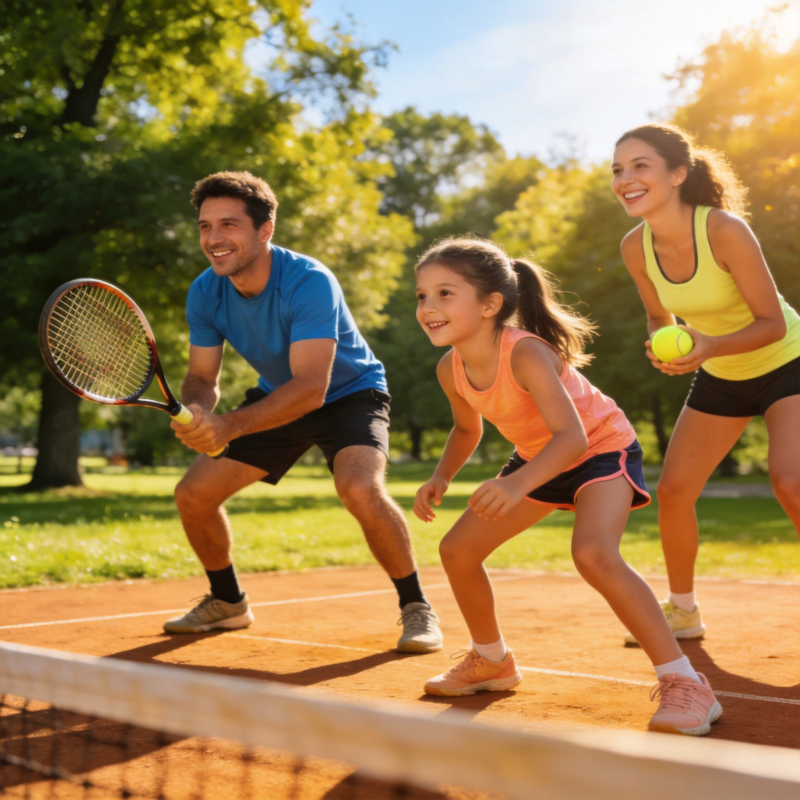 家庭网球欢乐时光图片