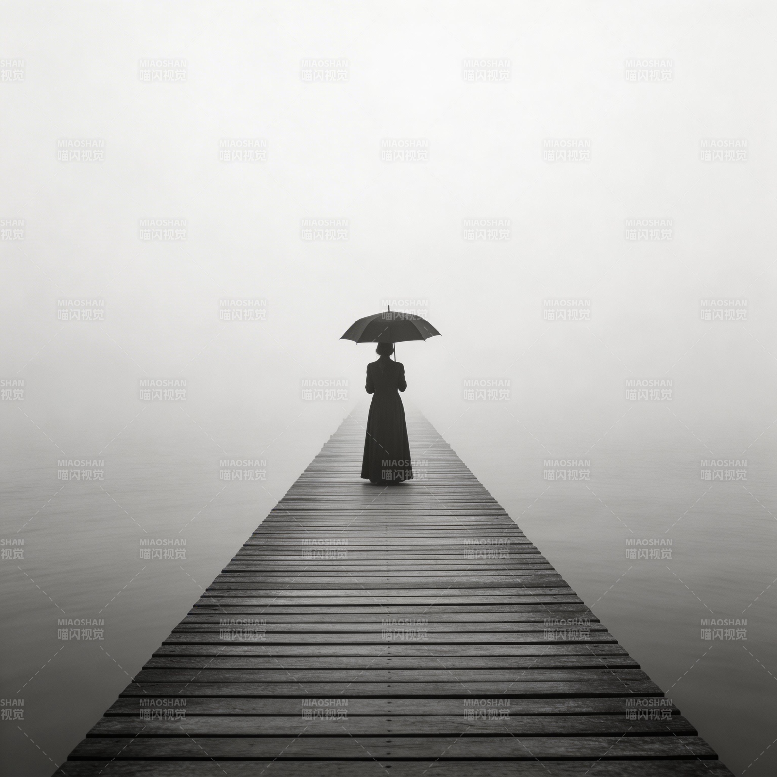 雾中独行图片